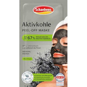 Gesichtsmaske peel off Aktivkohle (2x8 ml) Schaebens
