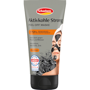 Gesichtsmaske peel off Aktivkohle Strong Schaebens