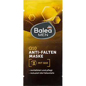 Gesichtsmaske Q10 Anti-Falten (2x8 ml) Balea MEN