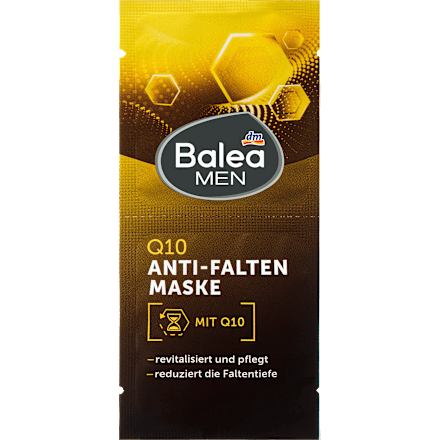 Gesichtsmaske Q10 Anti-Falten (2x8 ml) Balea MEN