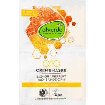 Gesichtsmaske Q10 mit Vitamin C, 10 ml Balea, alverde NATURKOSMETIK, Gesichtsmaske, Q10, Vitamin C, by alverde NATURKOSMETIK – Available at VivaVoss