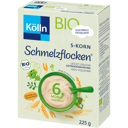 Getreidebrei 5 - Korn Schmelzflocken ab dem 6. Monat, 225 g - VivaVoss