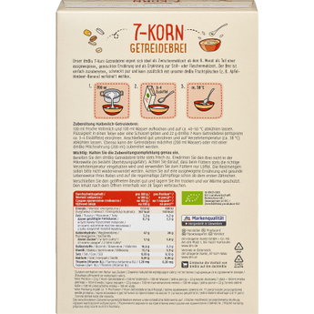 Getreidebrei 7 - Korn ab dem 6. Monat, 250 g - VivaVoss