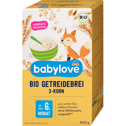 Getreidebrei Bio 3 - Korn ab dem 6.Monat, 400 g - VivaVoss