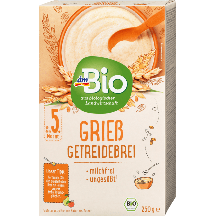 Getreidebrei Grieß ab dem 5. Monat, 250 g - VivaVoss