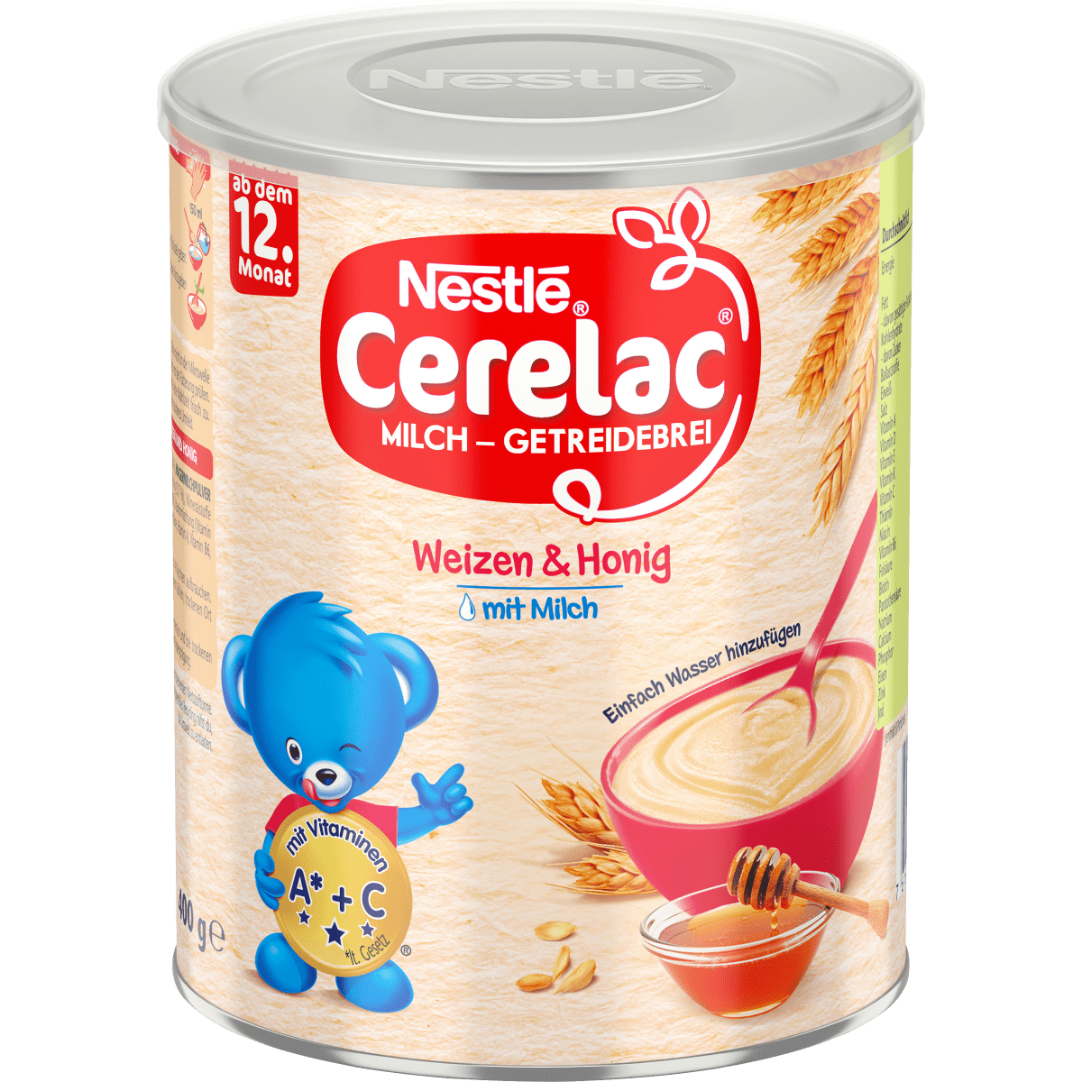Bouillie du soir au lait Cerelac miel ds 12 mois, 400 g | Bio & VivaVoss Bouillie du soir au lait Cerelac miel ds 12 mois, 400 g | Bio & VivaVoss