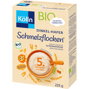 Getreidebrei Schmelzflocken Dinkel - Hafer ab dem 5. Monat, 225 g - VivaVoss