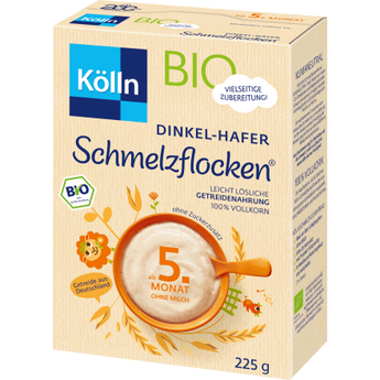Getreidebrei Schmelzflocken Dinkel - Hafer ab dem 5. Monat, 225 g - VivaVoss