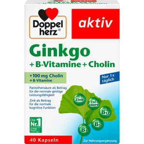 ginkgo + B - Vitamine + Cholin Kapseln 40 St, 22,4 g - VivaVoss