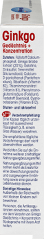 ginkgo gedächtnis + Konzentration Kapseln, 40 St., 20 g - VivaVoss