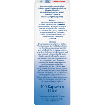 glucosamin 1550 Kapseln 100 St, 114 g - VivaVoss