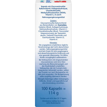 glucosamin 1550 Kapseln 100 St, 114 g - VivaVoss
