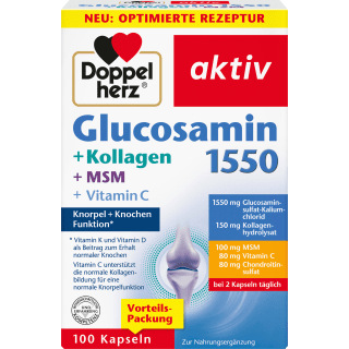 glucosamin 1550 Kapseln 100 St, 114 g - VivaVoss