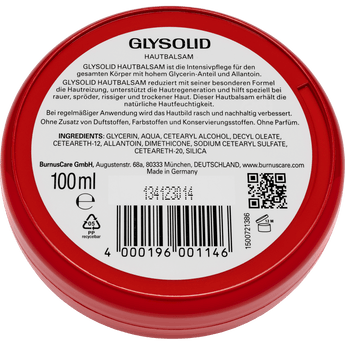 Glysolid Pflegecreme Hautbalsam, 100 ml - VivaVoss