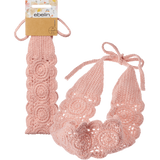 Haarband gehäkelt rosa, 1 St - VivaVoss