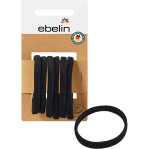 Haargummi weich schwarz, 6 St - VivaVoss