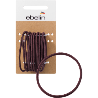 Haargummis dünn braun, 12 St - VivaVoss