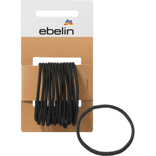 Haargummis dünn schwarz, 12 St - VivaVoss