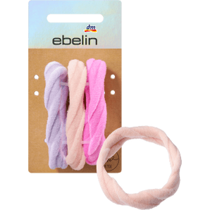 Haargummis gedreht lila, pink, rosa, 3 St - VivaVoss
