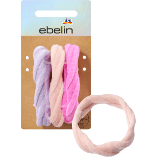 Haargummis gedreht lila, pink, rosa, 3 St - VivaVoss