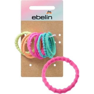 Haargummis gerafft Farb - Mix, 12 St - VivaVoss