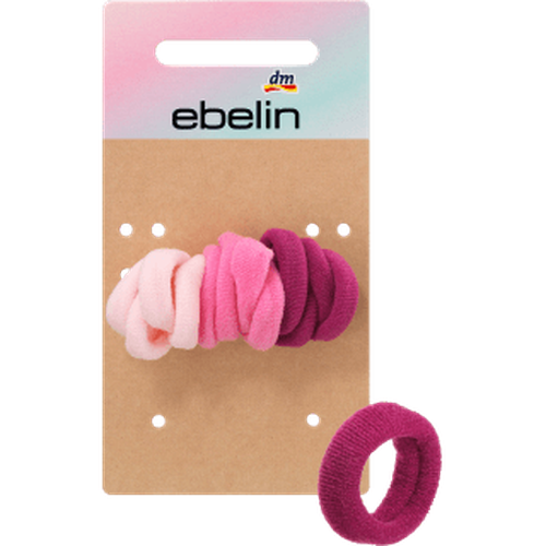 Haargummis mini weich rosa Farb - Mix, 12 St - VivaVoss