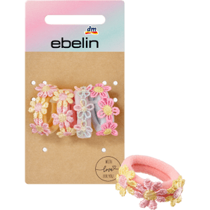 Haargummis mit Blumen Applikationen, 4 St - VivaVoss