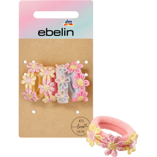 Haargummis mit Blumen Applikationen, 4 St - VivaVoss