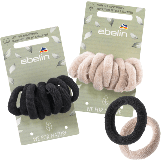 Haargummis schwarz und blond - Stoff hergestellt..., 9 St - VivaVoss