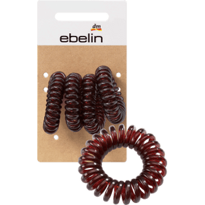 Haargummis Spirale klein braun, 4 St - VivaVoss