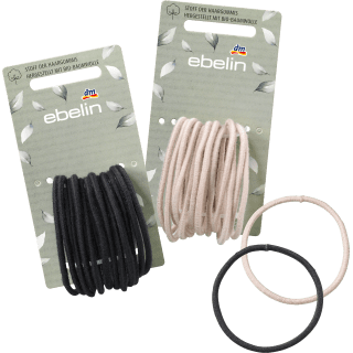 Haargummis - Stoff hergestellt mit Bio - Baumwolle, 12 St - VivaVoss