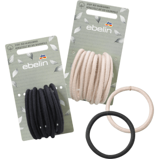 Haargummis - Stoff hergestellt mit Bio - Baumwolle, 9 St - VivaVoss