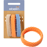 Haargummis strukturiert beige, orange, blau, 3 St - VivaVoss