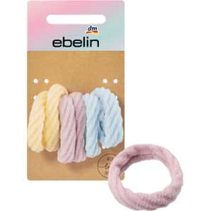 Haargummis weich gelb, flieder, blau, 6 St - VivaVoss