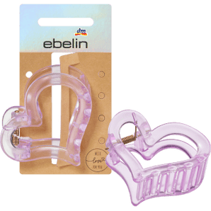 Haarklammer Herzform lila, 1 St - VivaVoss