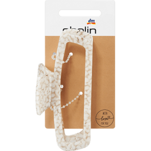 Haarklammer Kieselstein - Optik weiß, 1 St - VivaVoss