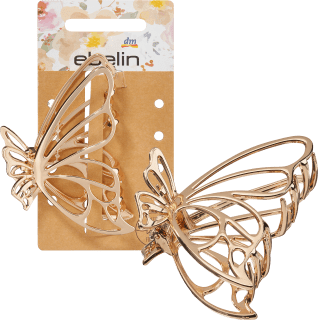 Haarklammer Metall Schmetterling Gold - Optik, 1 St - VivaVoss