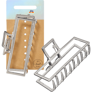 Haarklammer Metall Silber - Optik, 1 St - VivaVoss