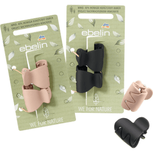 Haarklammern recycelt mini schwarz / rosa, 2 St - VivaVoss