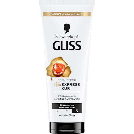 Haarkur Total Repair 1 Min Express-Kur Schwarzkopf GLISS