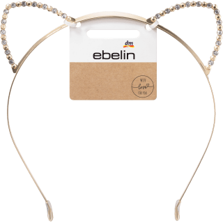 Haarreif Katzenohren mit Strass, 1 St - VivaVoss