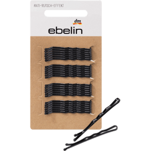 Haarschieber gewellt Anti - Rutsch - Effekt schwarz, 24 St - VivaVoss