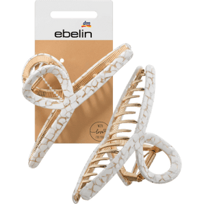 Haarspange weiß/gold Optik, 1 St - VivaVoss