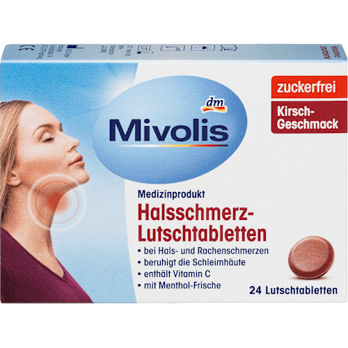 Halsschmerz-Lutschtabletten Mivolis