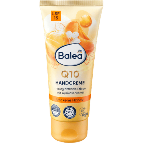 Handcreme Q10 mit Aprikosenöl und LSF15, 100 ml Pflege & Parfum,Handpflege & Seife,Handcreme & Handmasken by Balea – Available at VivaVoss