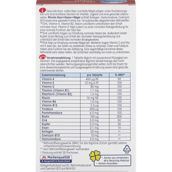 Haut Haar Nägel, 30 St, 22 g - VivaVoss