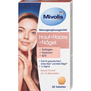 Haut Haar Nägel,with collagen, hyaluronic acid & coenzyme Q10, 30 St, 22 g - VivaVoss