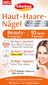 Haut Haare Nägel Beauty-Komplex Tabletten 30 St Schaebens