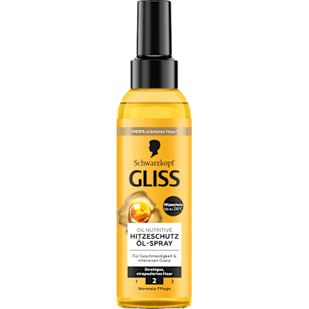 Hitzeschutz Öl-Spray Oil Nutritive Schwarzkopf GLISS