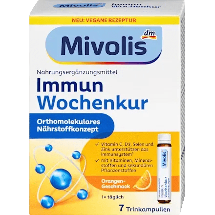Mivolis Immun Wochenkur Ampullen 7 St., 175 ml – Immunsystem unterstützen image_position | VivaVoss